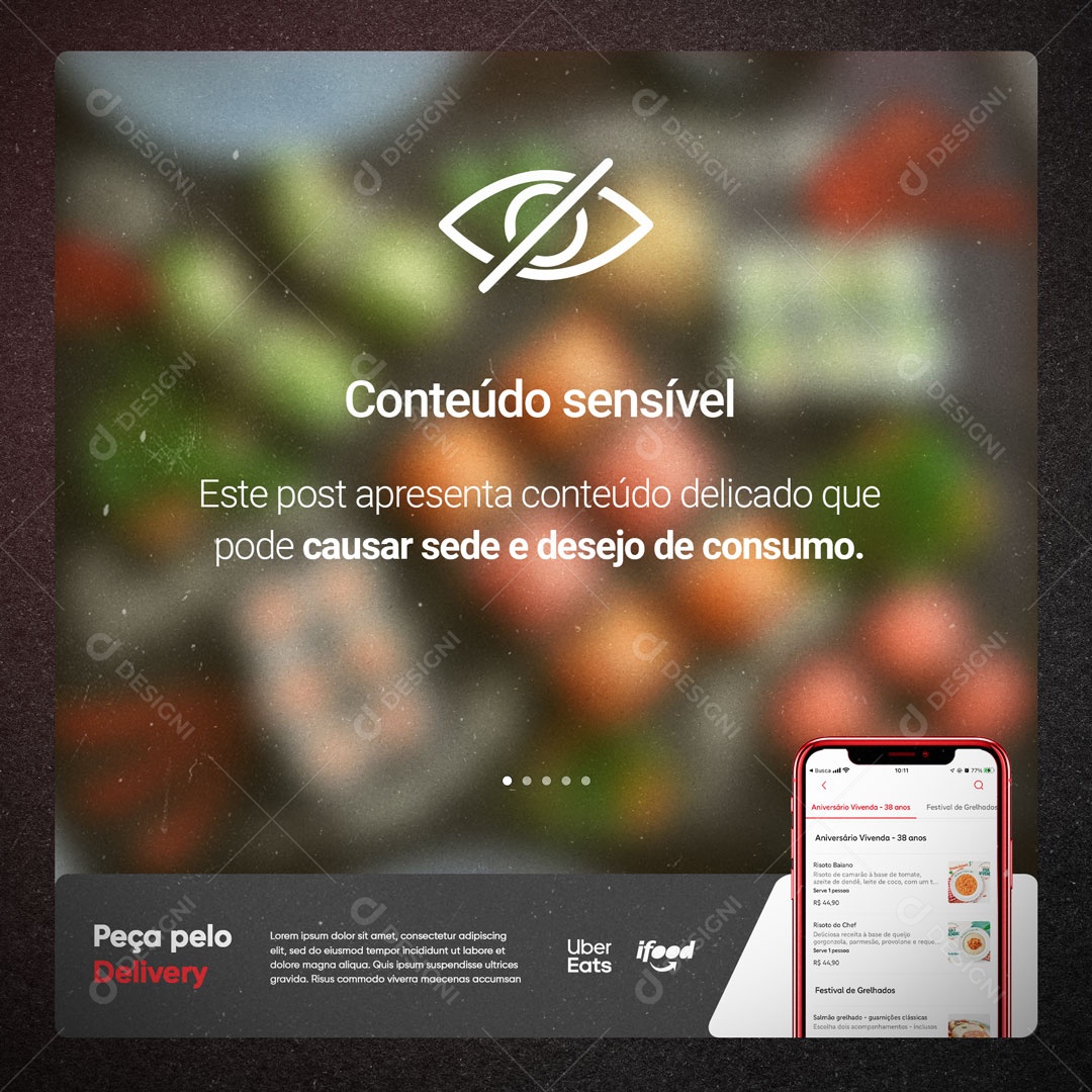 Social Media Restaurante Comida Japonesa Sushi Social Media PSD Editável