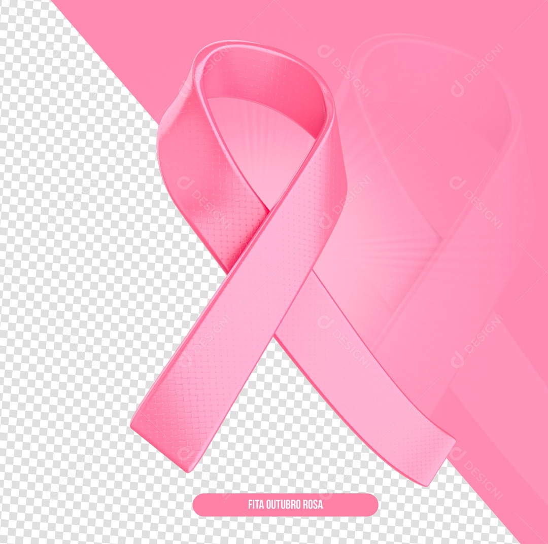 Laço Rosa Conceito de Outubro PSD