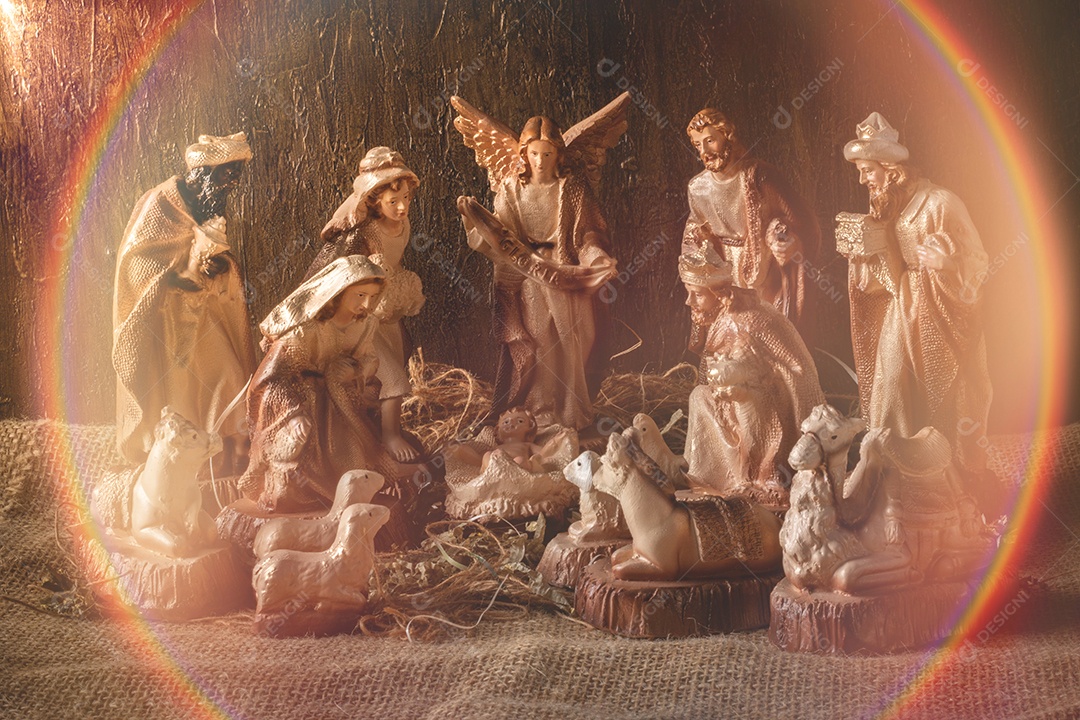 Presépio. Cena de Natal tradicional