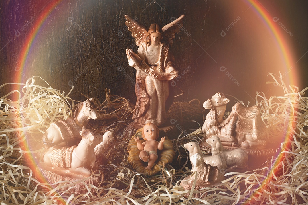 Presépio. Cena de Natal tradicional