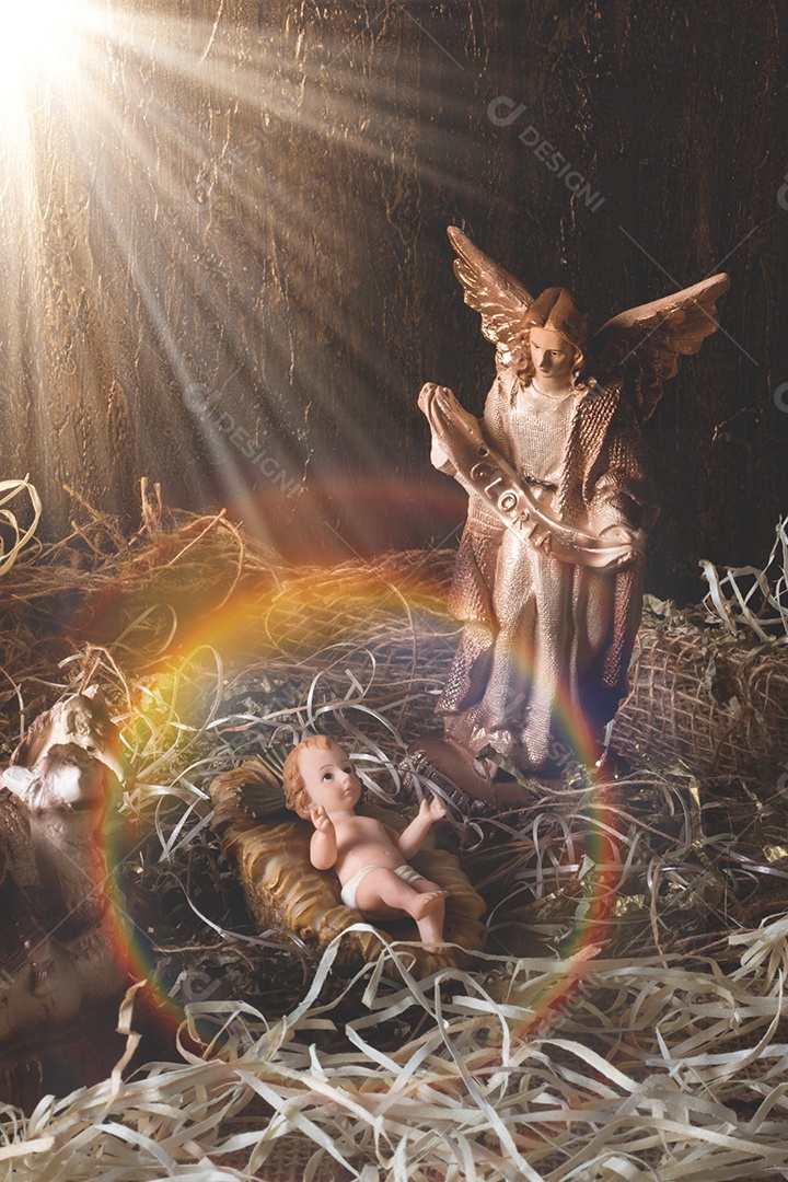 Presépio. Cena de Natal tradicional