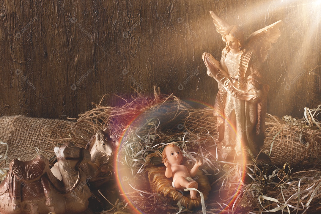 Crib. Traditional Christmas Scene