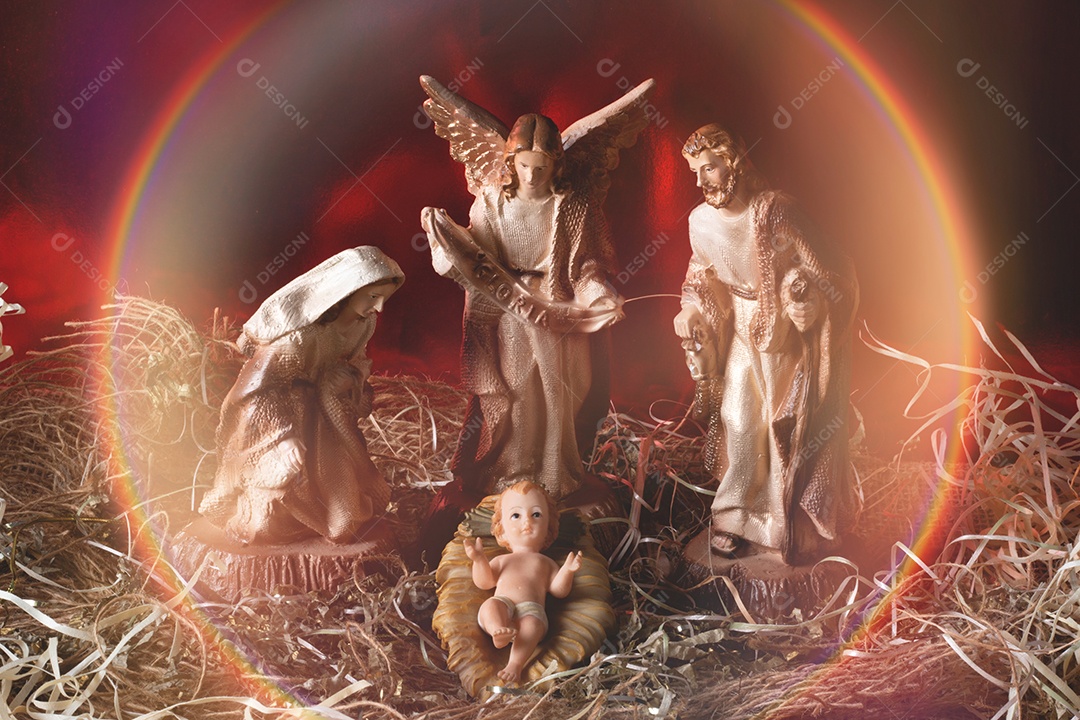 Presépio. Cena de Natal tradicional