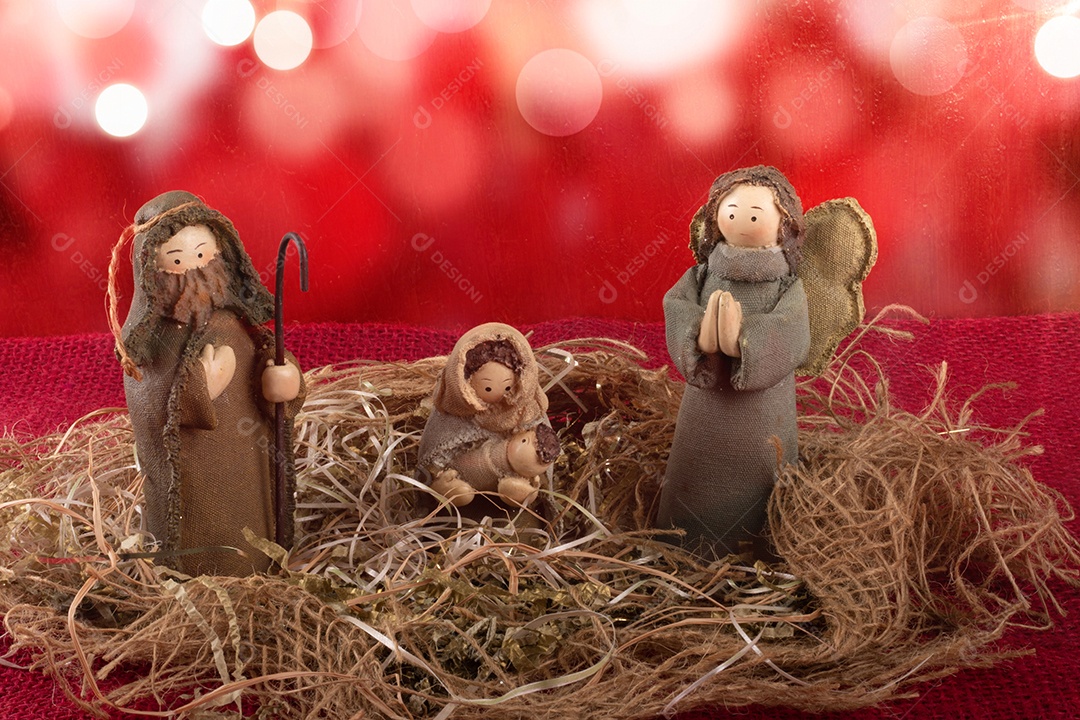 Presépio. Cena de Natal tradicional