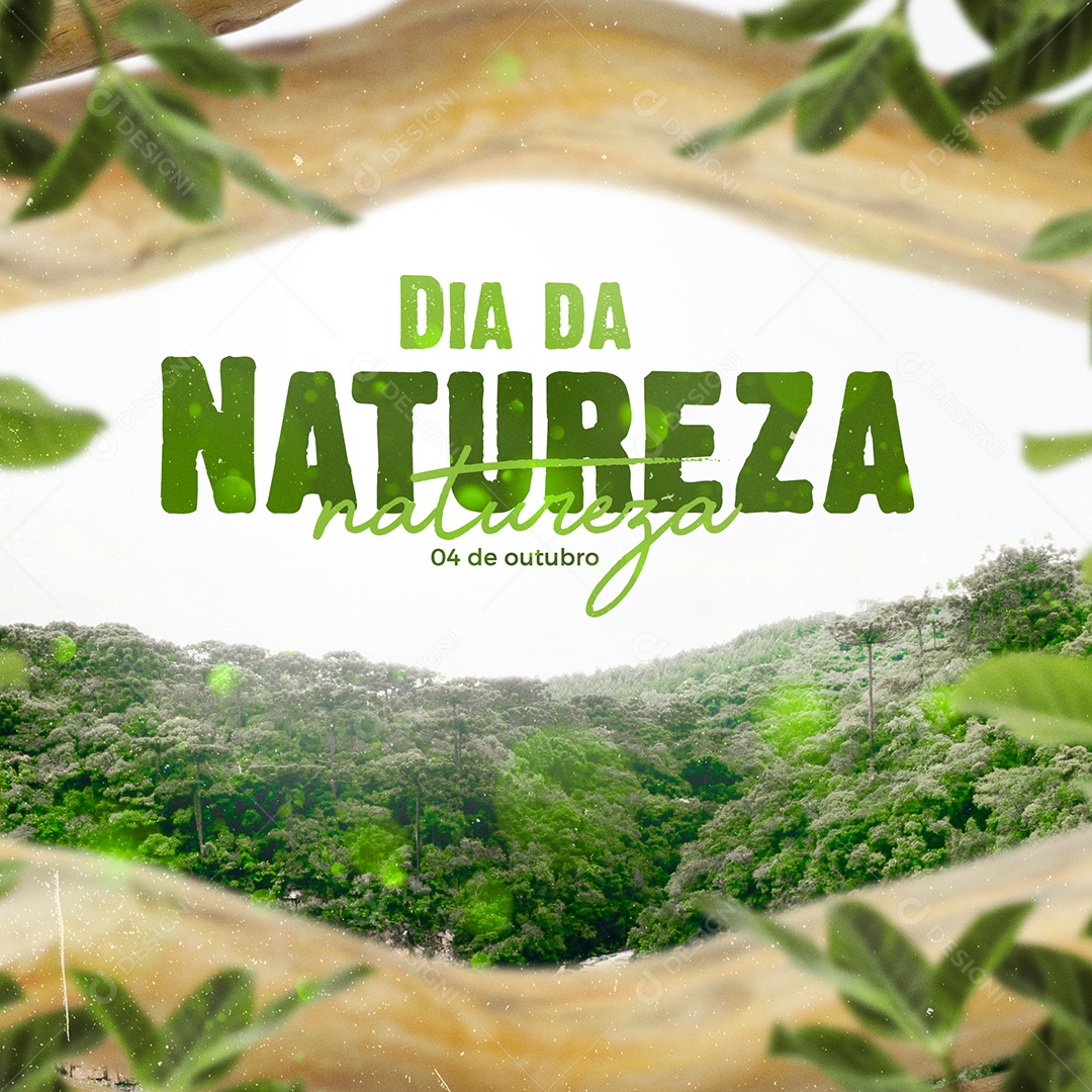 Social Media Dia da Natureza 4 de Outubro PSD Editável