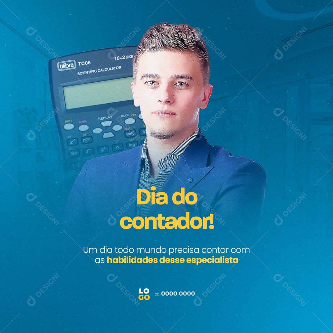 Post Dia do Contador 22 de Setembro Social Media PSD Editável