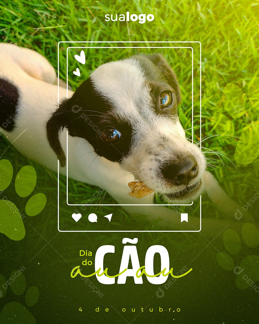 Dia do Cão 4 de Outubro Social Media PSD Editável