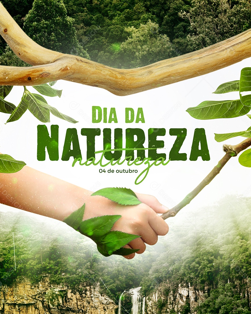 Dia da Natureza 4 de Outubro Social Media PSD Editável