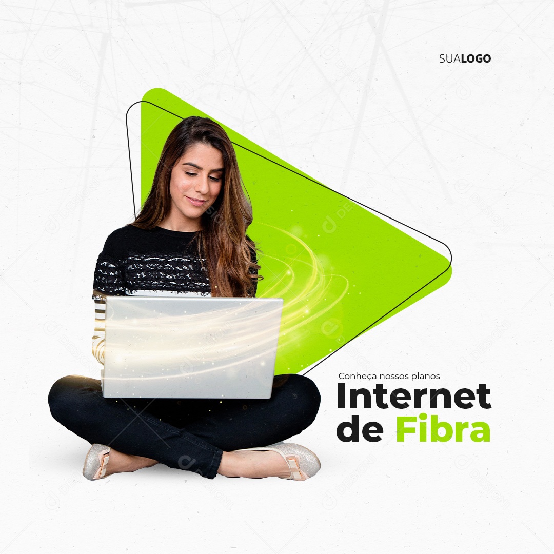 Social Media Provedor Internet de Fibra PSD Editável
