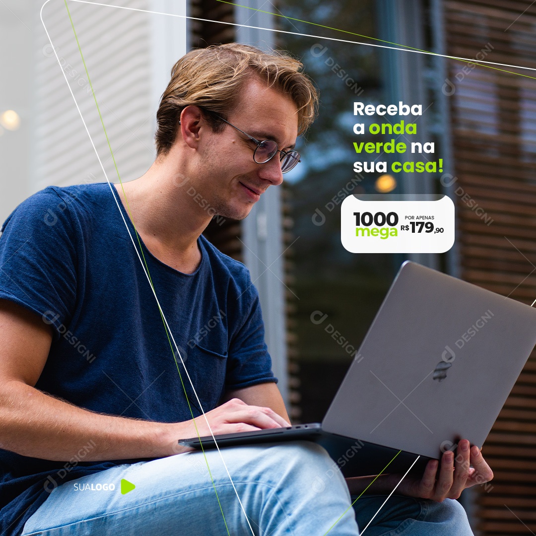 Social Media Provedor de Internet PSD Editável