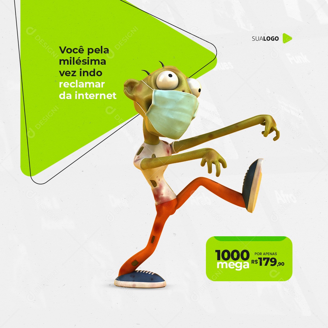 Social Media Provedor de Internet PSD Editável