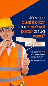 Story Já sabe qual é a cor que você vai pintar Materiais De Construção Social Media PSD Editável