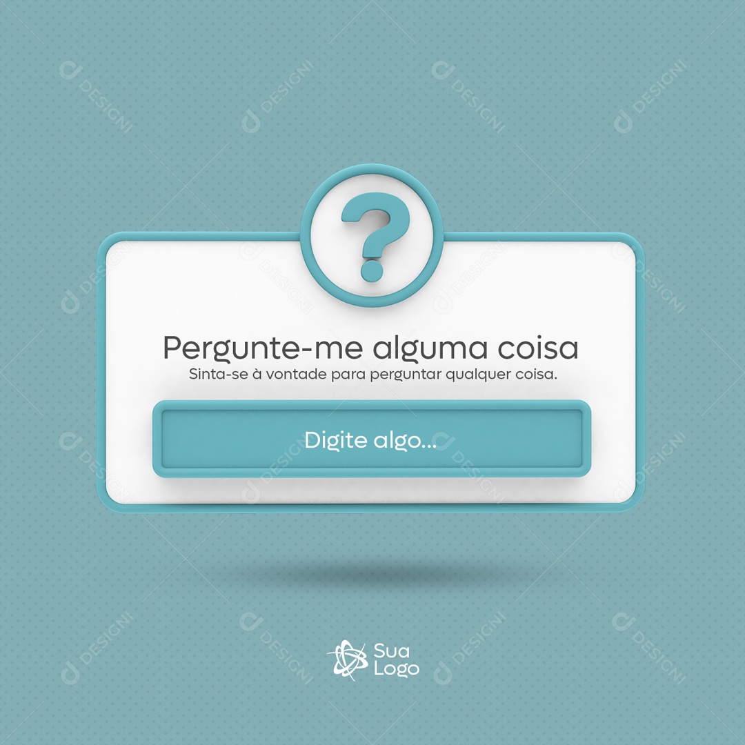 Pergunte-me Alguma Coisa Sinta-se a Vontade De Pergunte-me Qualquer Coisa Social Media PSD Editável