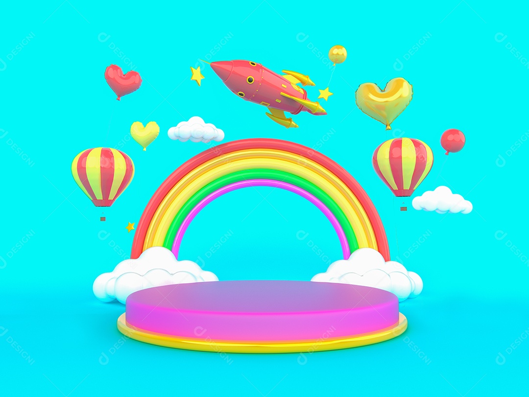 Cenário Divertido para o Dia das Crianças JPG