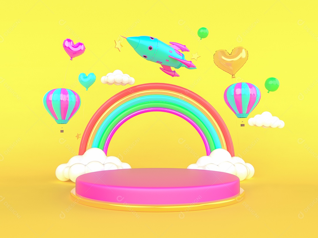 Cenário Divertido para o Dia das Crianças JPG