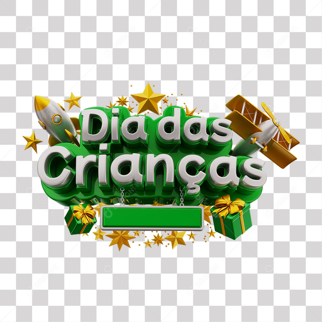 3D Stamp For Composition Children's Day Transparent PNG