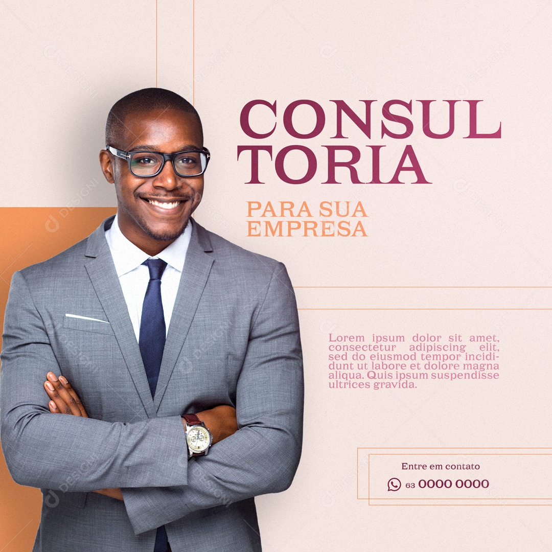 Social Media Advocacia Advogado Consultoria para sua Empresa PSD Editável