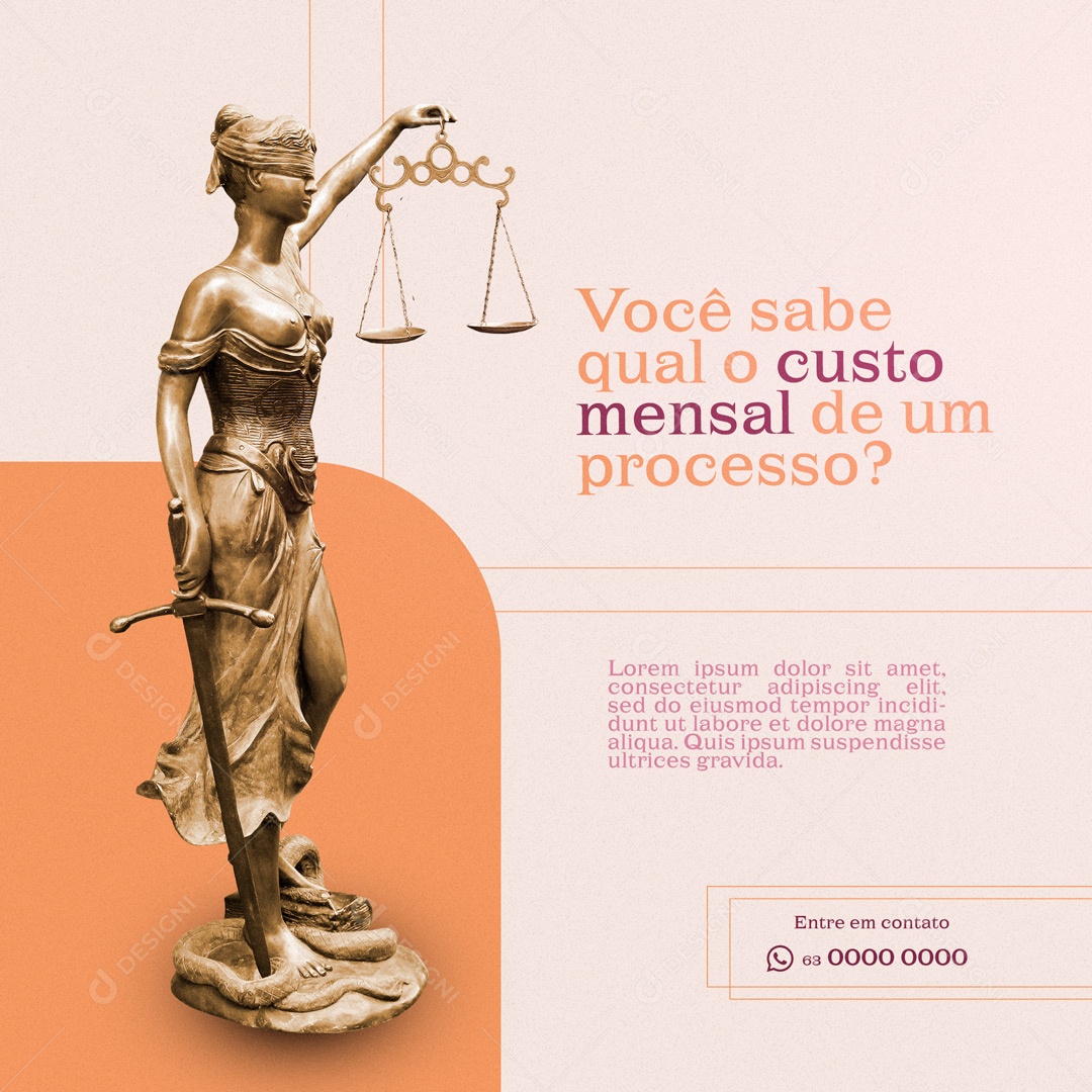 Social Media Advocacia Advogado PSD Editável