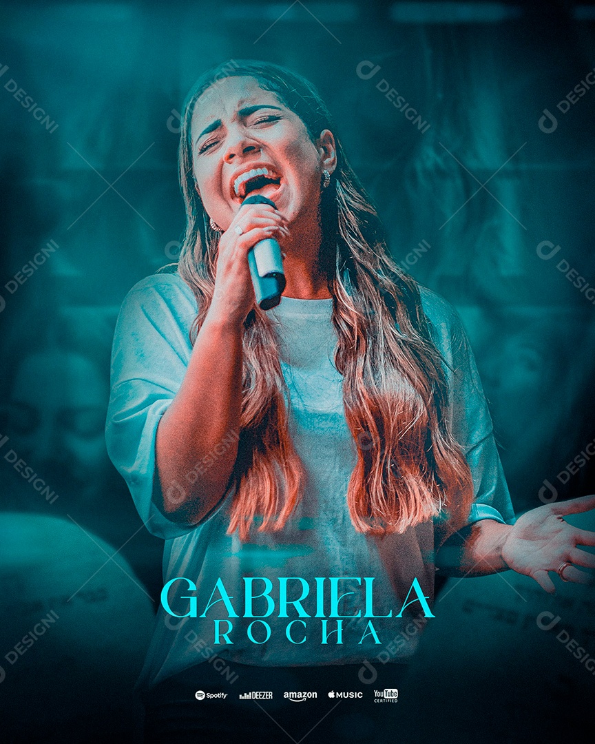 Gabriela Rocha Flyer Gospel Social Media PSD Editável