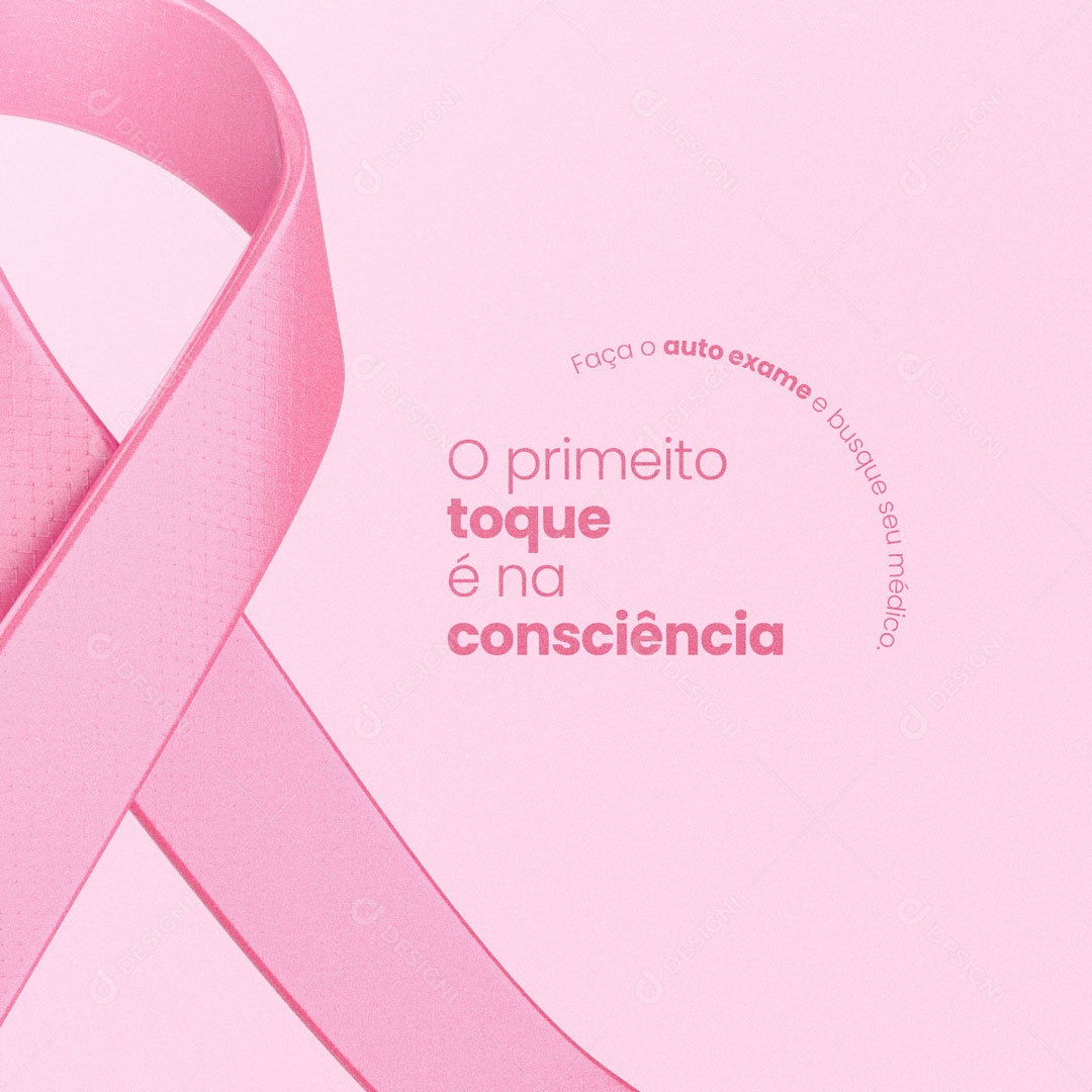 Mês de Conscientização sobre o Câncer de Mama Outubro Rosa Social Media PSD Editável