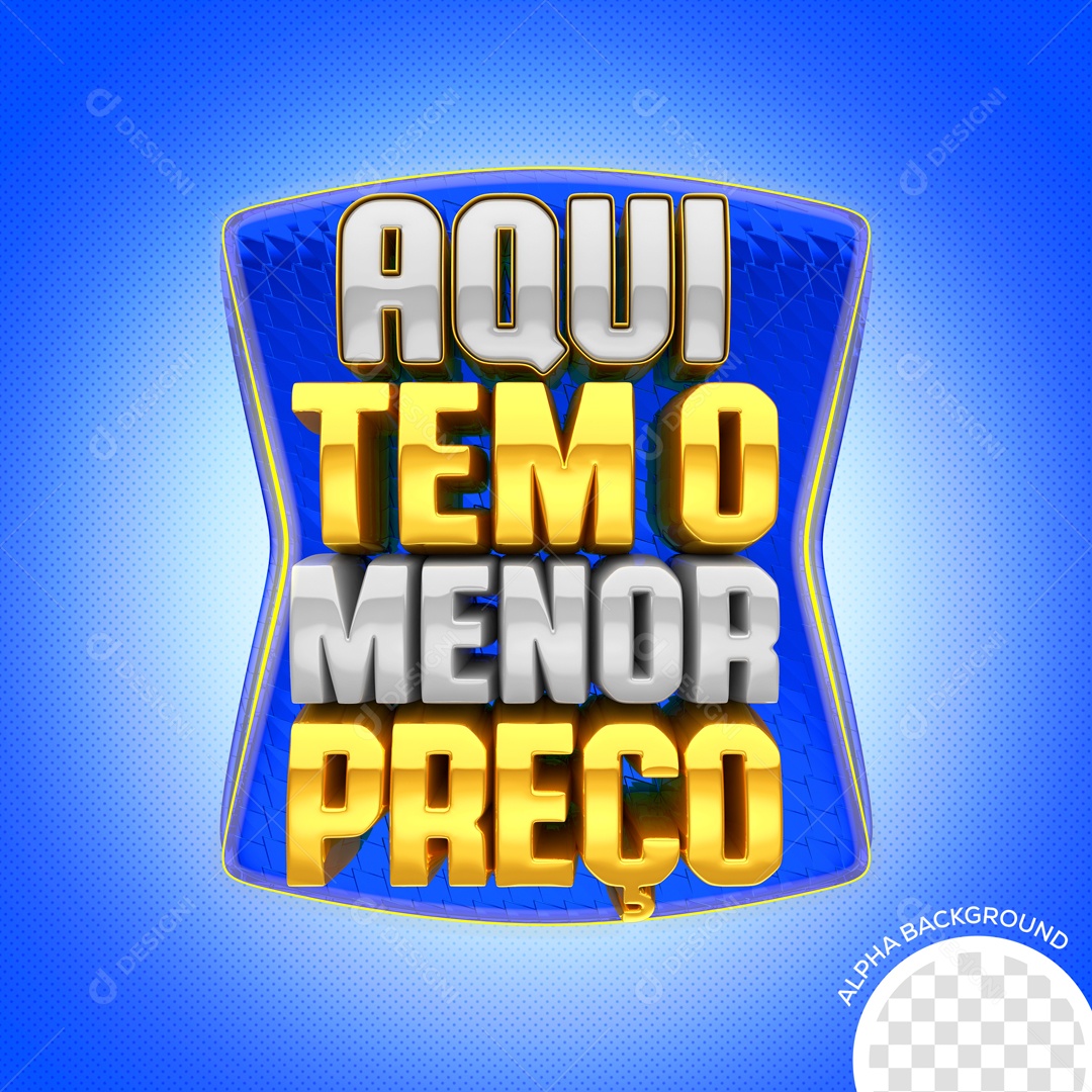 Selo 3D Para Composições Aqui Tem O Menor Preço PSD