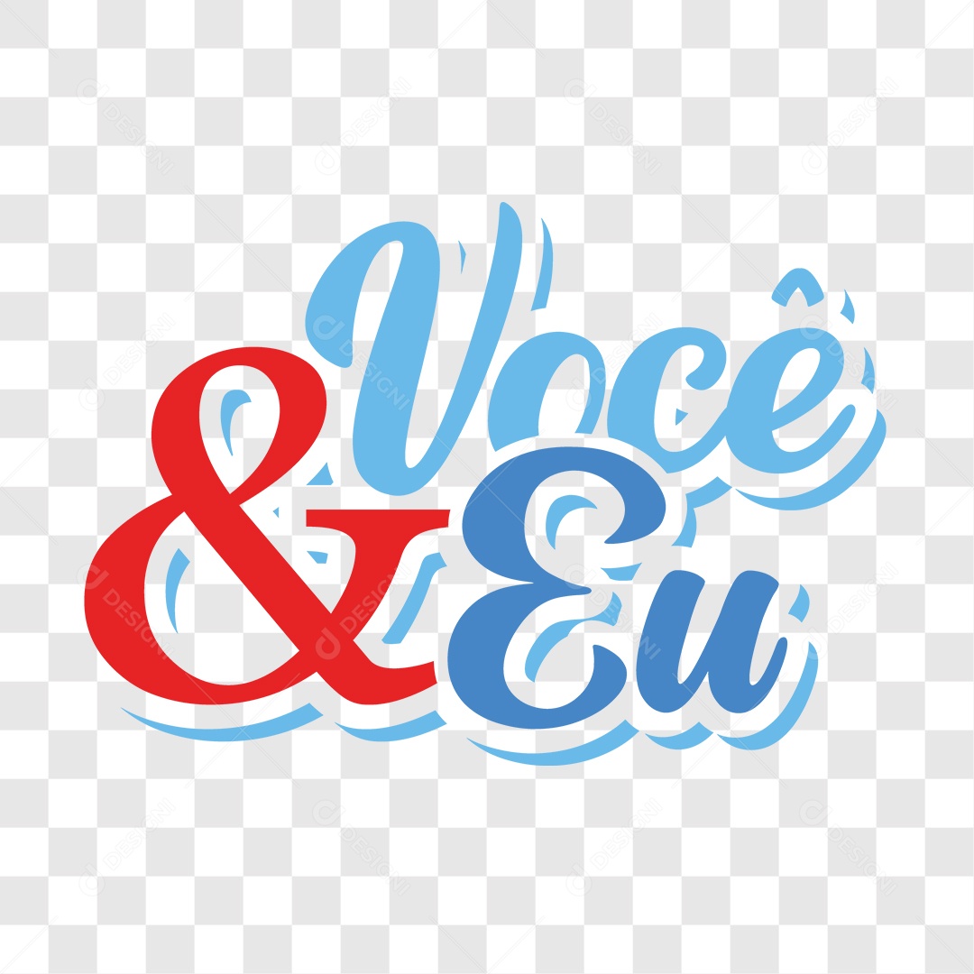 Lettering You & Me EPS + PNG