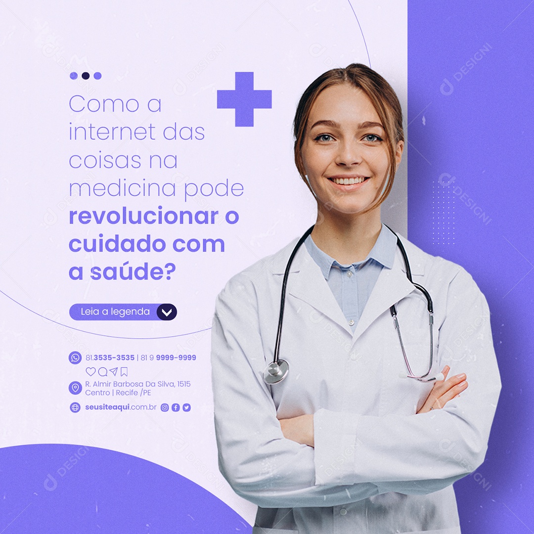 Como Revolucionar o cuidado com a Saúde Laboratório Clínico Social Media PSD Editável