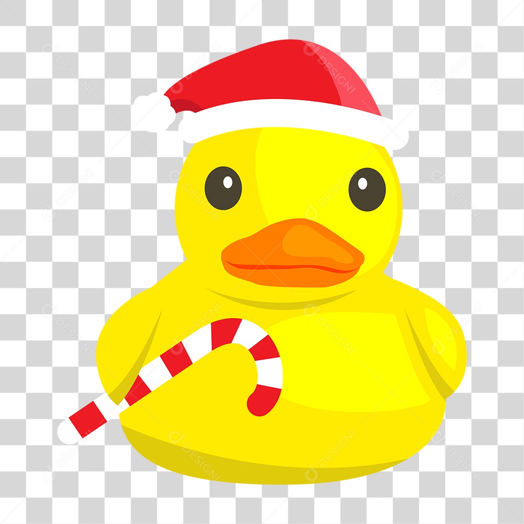 3D Rubber Duck Object For Transparent PNG Composition