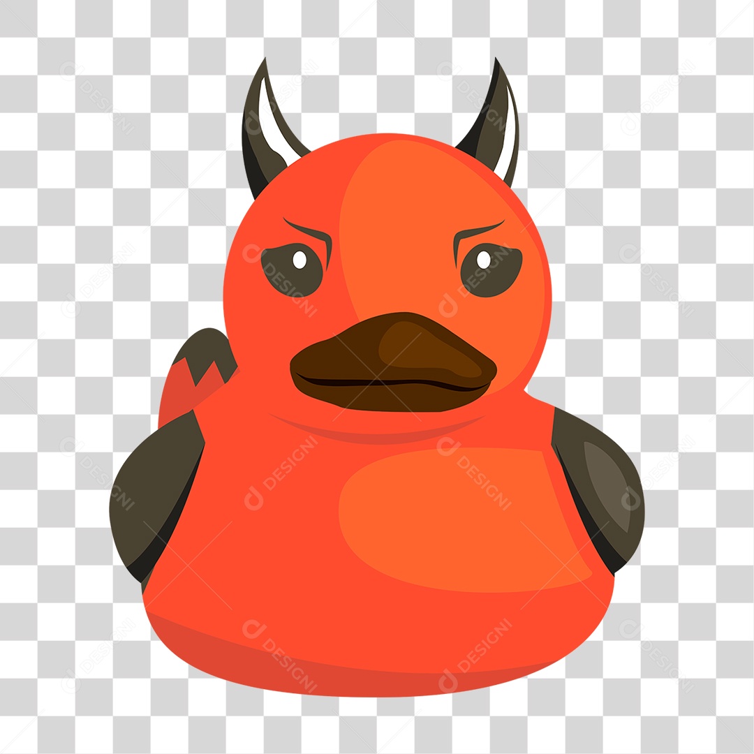 Objeto 3D Pato de Borracha Para Composição PNG Transparente