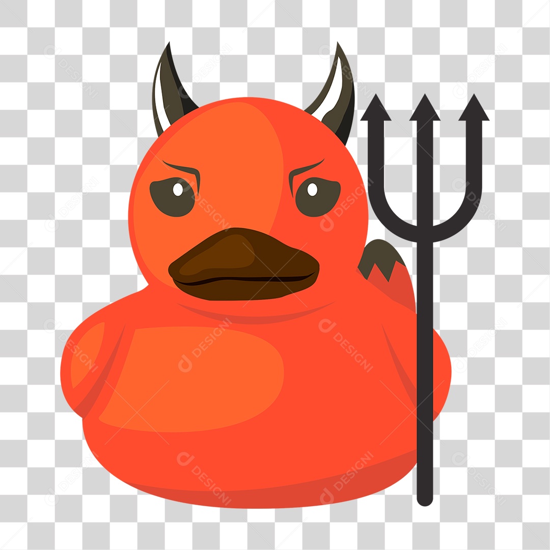 Objeto 3D Pato de Borracha Para Composição PNG Transparente