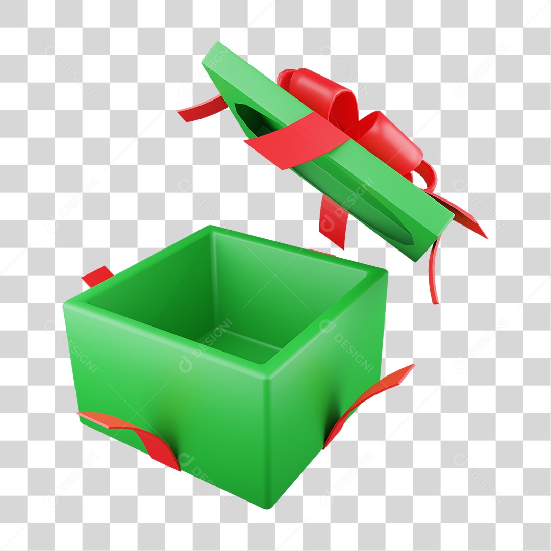 Enfeite de Natal Caixa de Presentes PNG Transparente