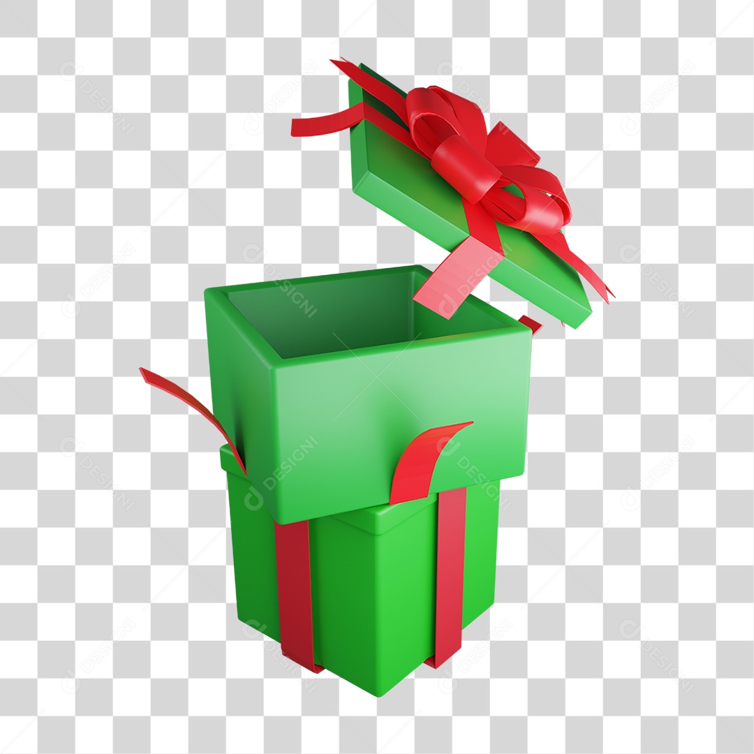 Enfeite de Natal Caixa de Presentes PNG Transparente