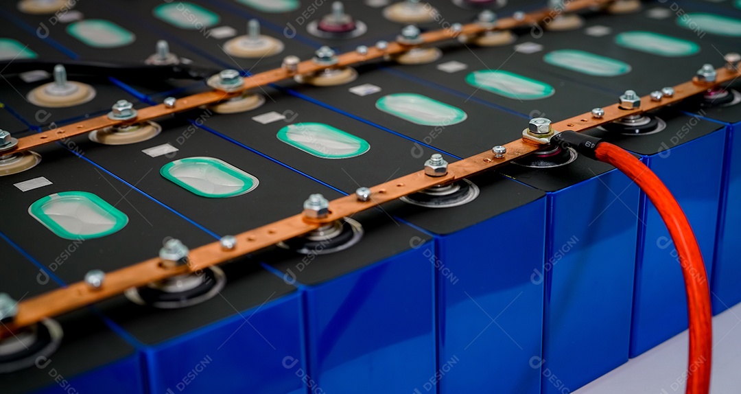 Bateria de lítio NMC para veículos elétricos. Bateria de carro elétrico.