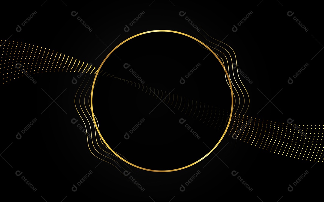 Abstrato fundo de luxo preto e dourado Vetor EPS