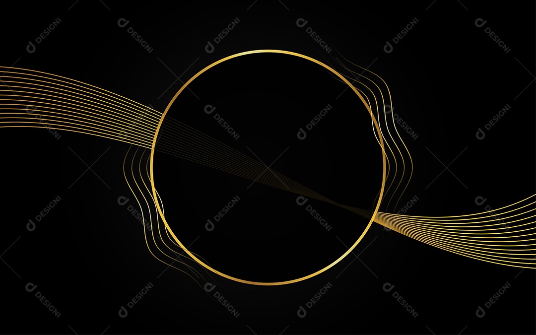 Abstrato fundo de luxo preto e dourado Vetor EPS