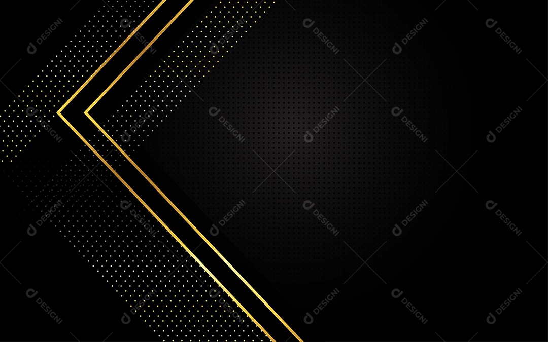 Abstrato fundo de luxo preto e dourado Vetor EPS