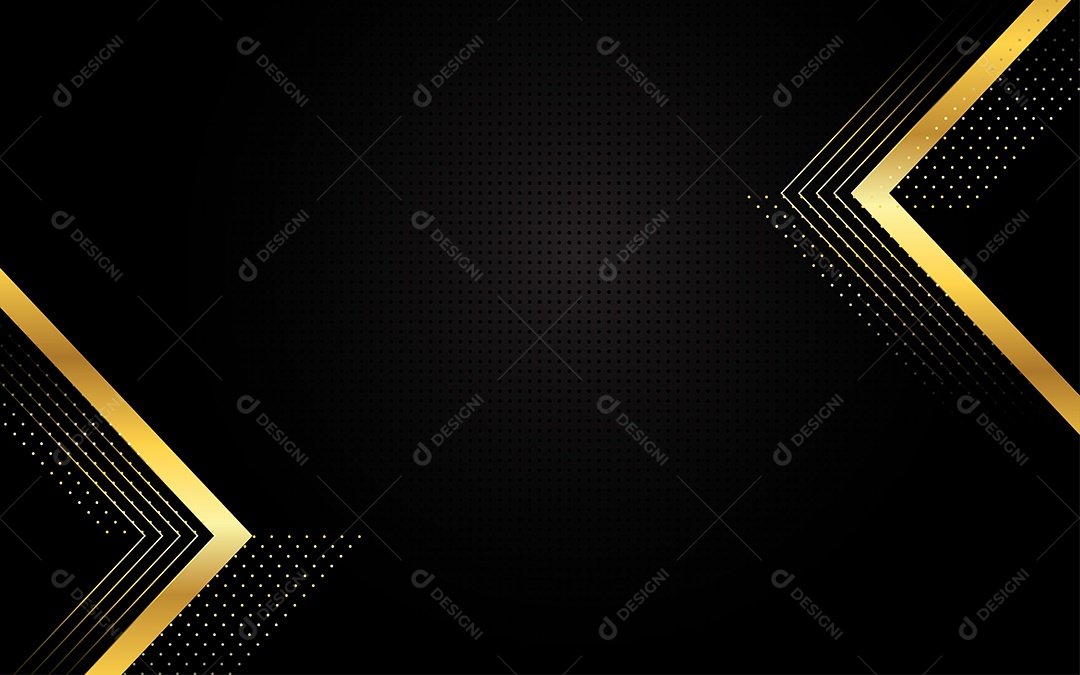 Abstrato fundo de luxo preto e dourado Vetor EPS