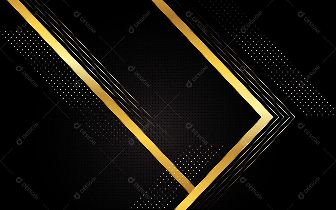 Abstrato fundo de luxo preto e dourado Vetor EPS