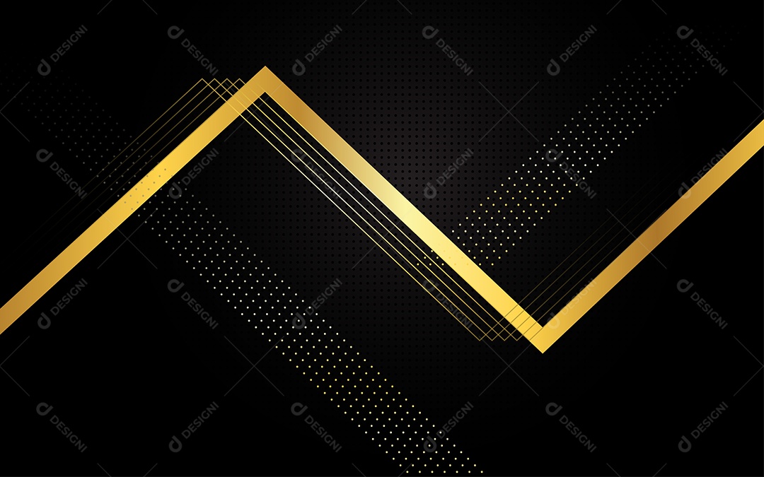 Abstrato fundo de luxo preto e dourado Vetor EPS