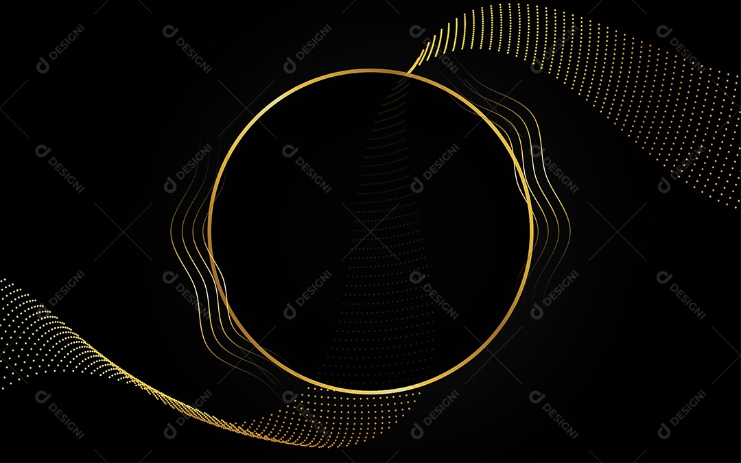 Abstrato fundo de luxo preto e dourado Vetor EPS
