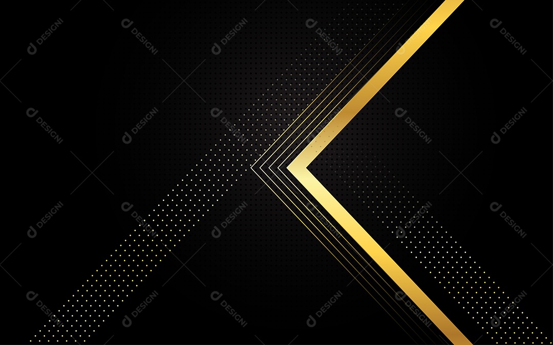 Abstrato fundo de luxo preto e dourado Vetor EPS
