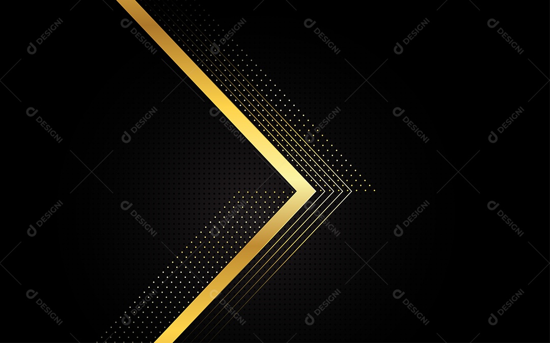 Abstrato fundo de luxo preto e dourado Vetor EPS