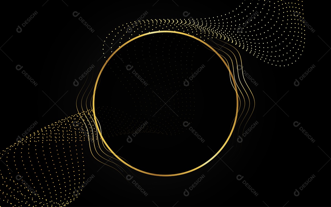 Abstrato fundo de luxo preto e dourado Vetor EPS
