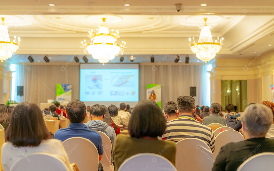 Seminário de negócios e evento de conferência. O público na empresa