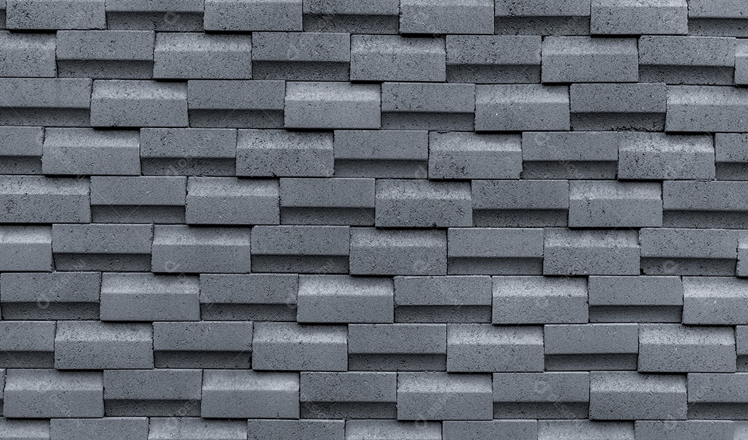 Parede de tijolo cinza com padrão simples. Resumo de textura de parede cinza