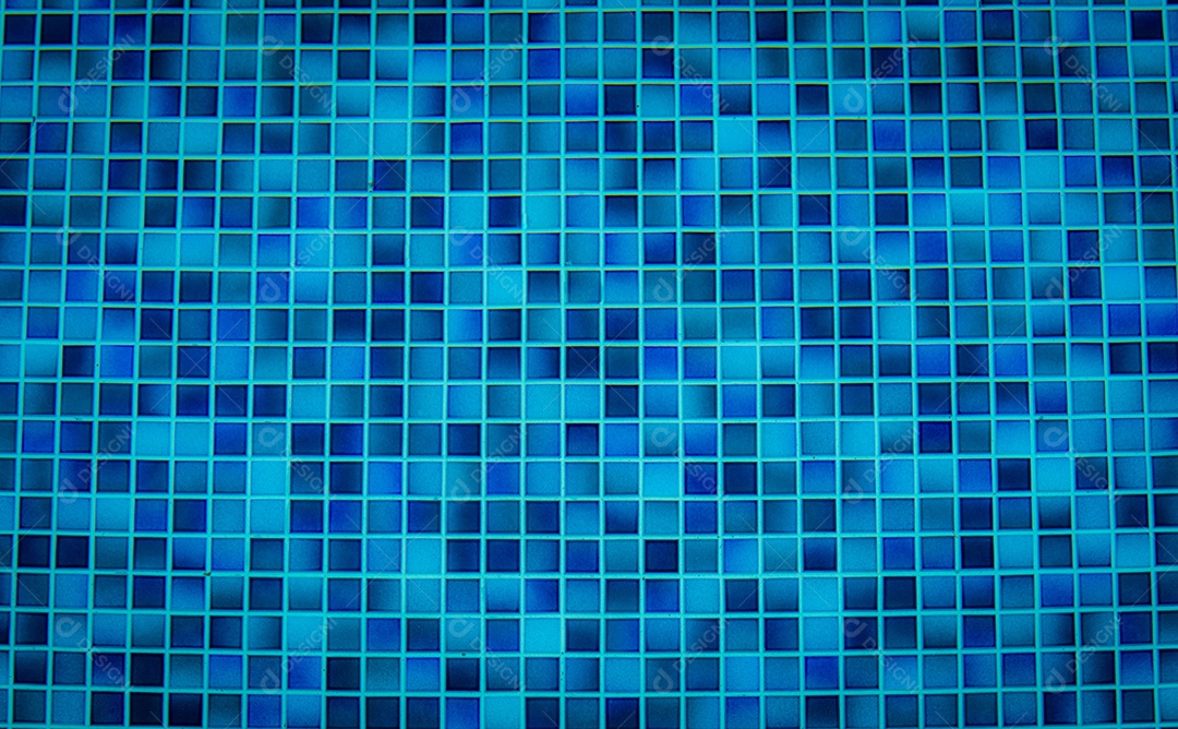 Padrão de azulejo azul de azulejos de piscina. Textura de azulejos de piscina