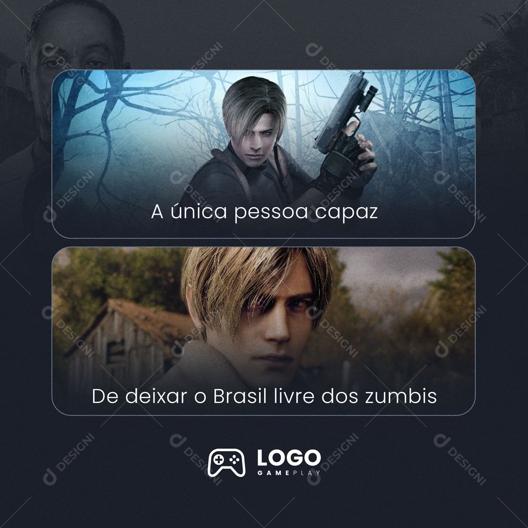 Social Media Games Gamer Jogos PSD Editável