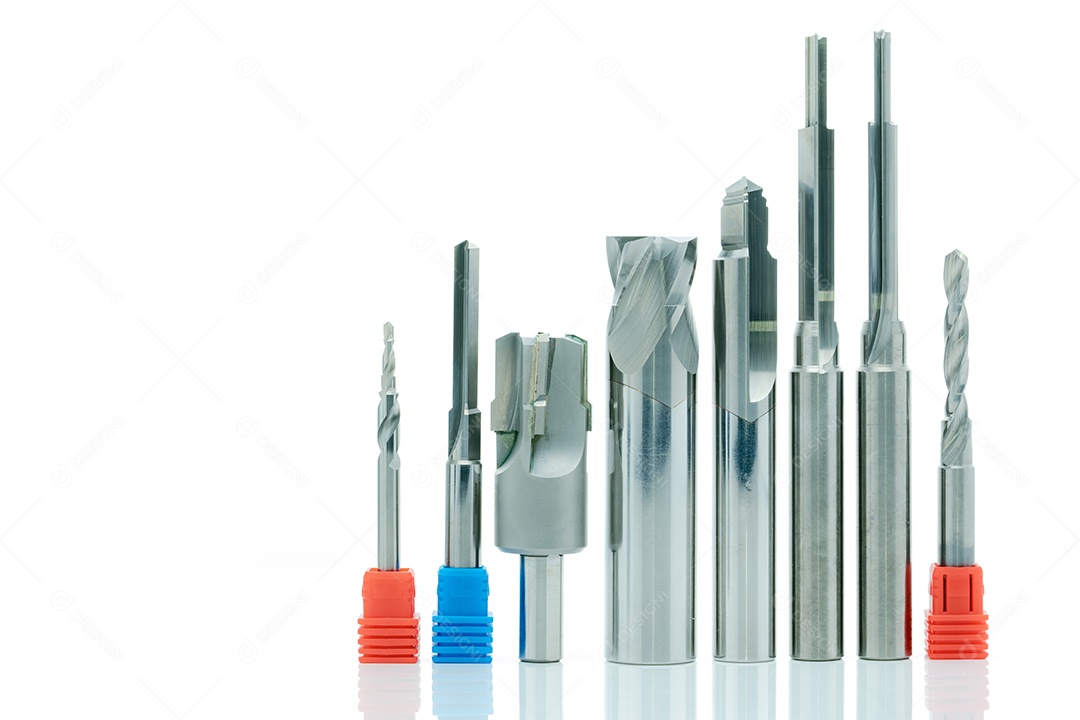 Ferramentas especiais isoladas no fundo branco. Feito sob encomenda especial