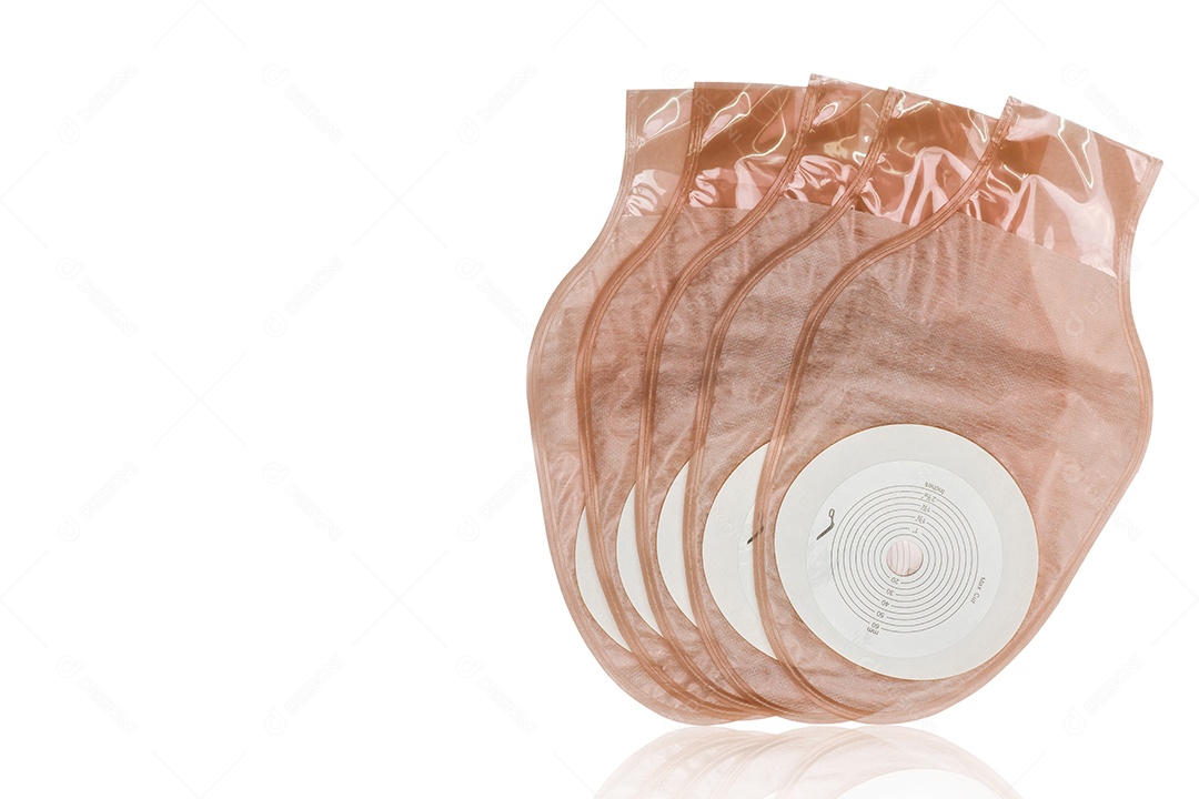 Ileostomia drenável de uma peça ou produtos de bolsa de colostomia isolados