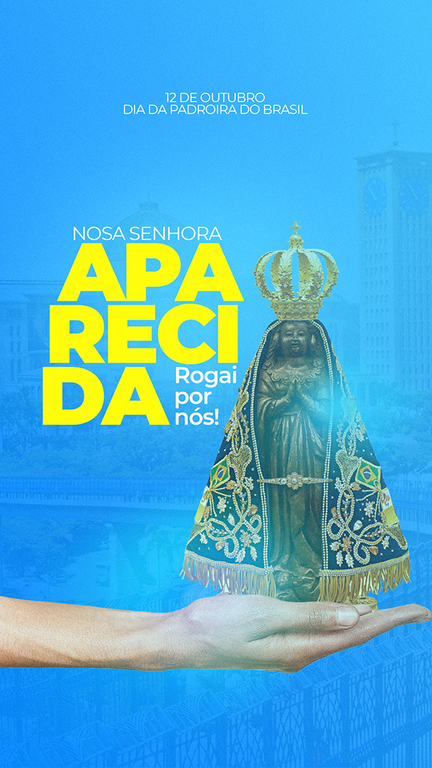 Social Media Story Dia da Padroira do Brasil PSD Editável